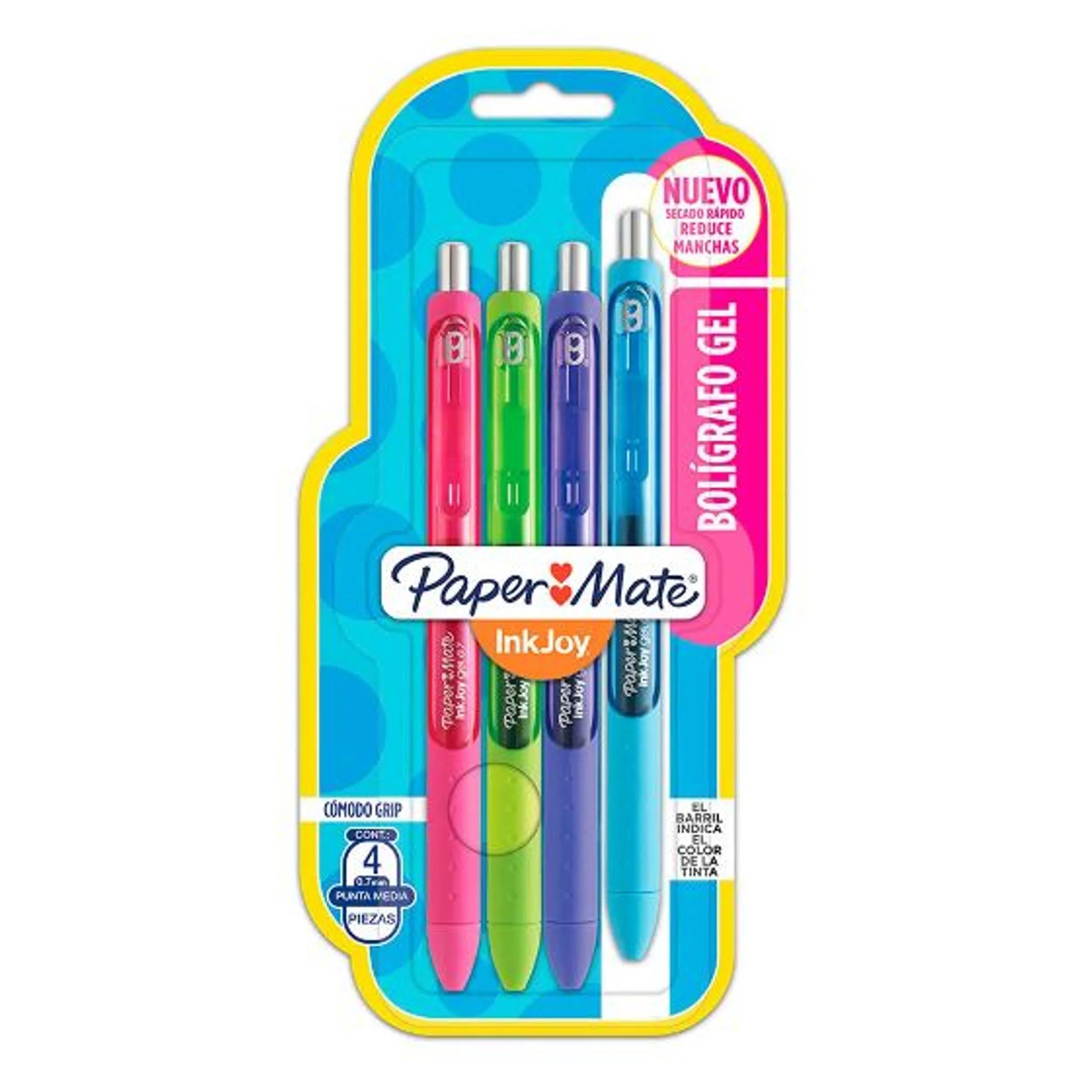 Bolígrafos, Micropuntas de Tinta Gel de Colores, Retráctiles
