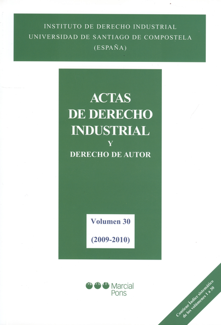 ACTAS DE DERECHO INDUSTRIAL Y DERECHO DE AUTOR