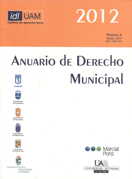 REV. ANUARIO DE DERECHO MUNICIPAL # 06-2012