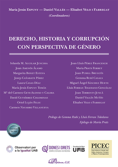 DERECHO HISTORIA Y CORRUPCION CON PERSPECTIVA DE GENERO. LIBRO+EBOOK