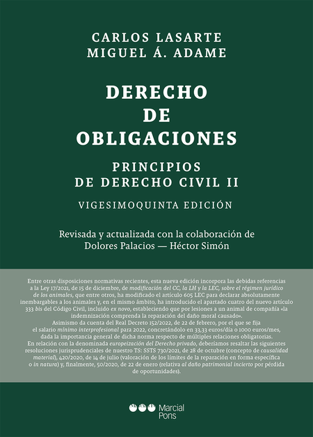 PRINCIPIOS DE DERECHO (II) CIVIL DERECHO DE OBLIGACIONES