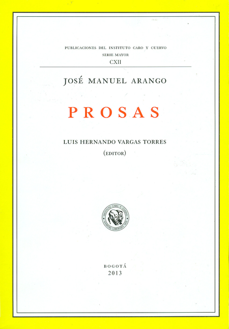 PROSAS. JOSE MANUEL ARANGO