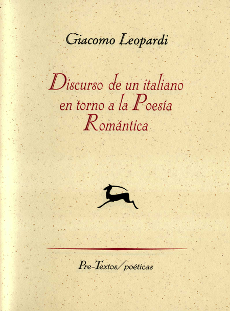 DISCURSO DE UN ITALIANO EN TORNO A LA POESIA ROMANTICA