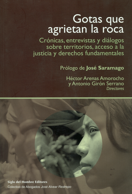 GOTAS QUE AGRIETAN LA ROCA (+ DVD) CRONICAS ENTREVISTAS Y DIALOGOS SOBRE TERRITORIOS Y ACCESO A LA JUSTICIA