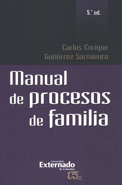 MANUAL DE PROCESOS DE FAMILIA (5ª ED)